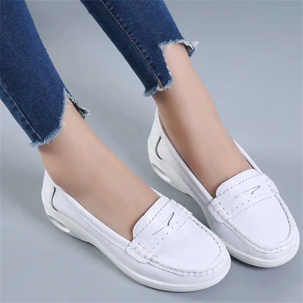 Luxury Lifestyle Shows - Thick Sole Slipon White Trainers For