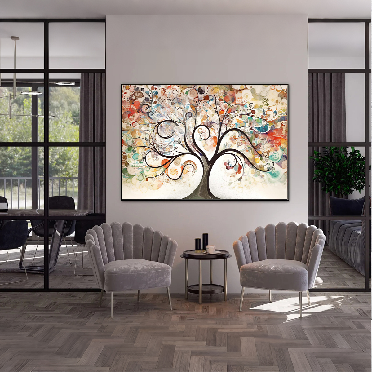 Luxury Lifestyle Background - Klimt Style Tree of Life Artwork