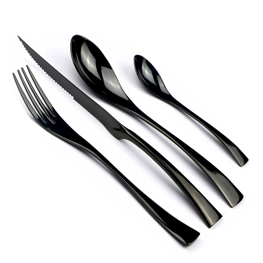 4-Piece 18/10 Stainless Steel  – обзор и цена Gold Plated Cutlery