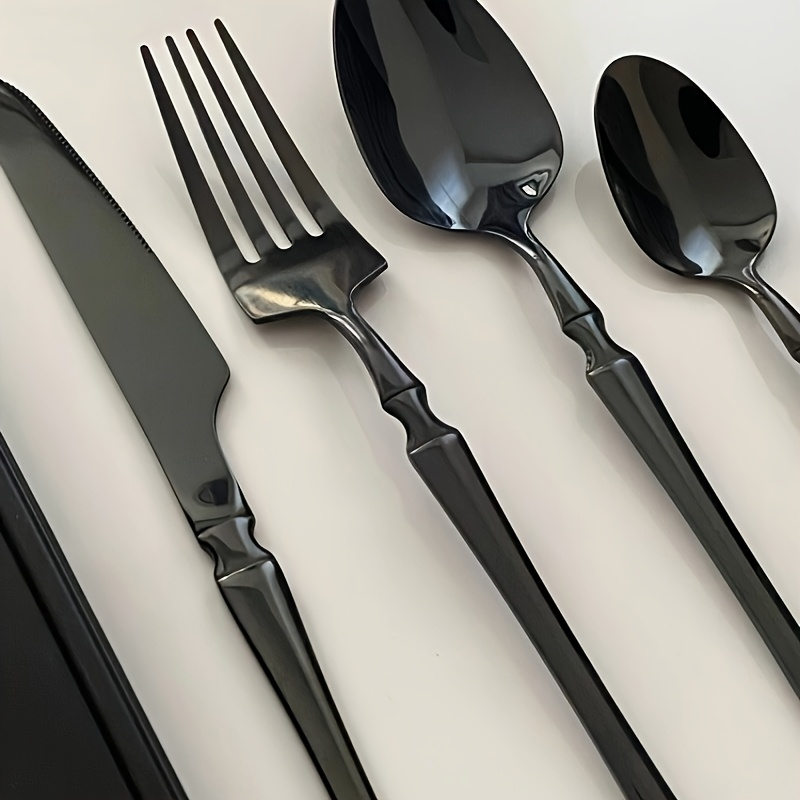 40/60-piece black stainless st – обзор и цена Gold Plated Cutlery