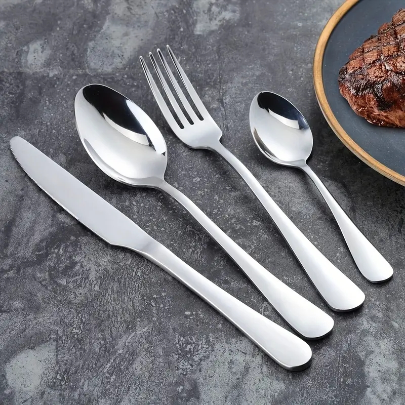 16pcs Stainless Steel Tablewar – обзор и цена Gold Plated Cutlery