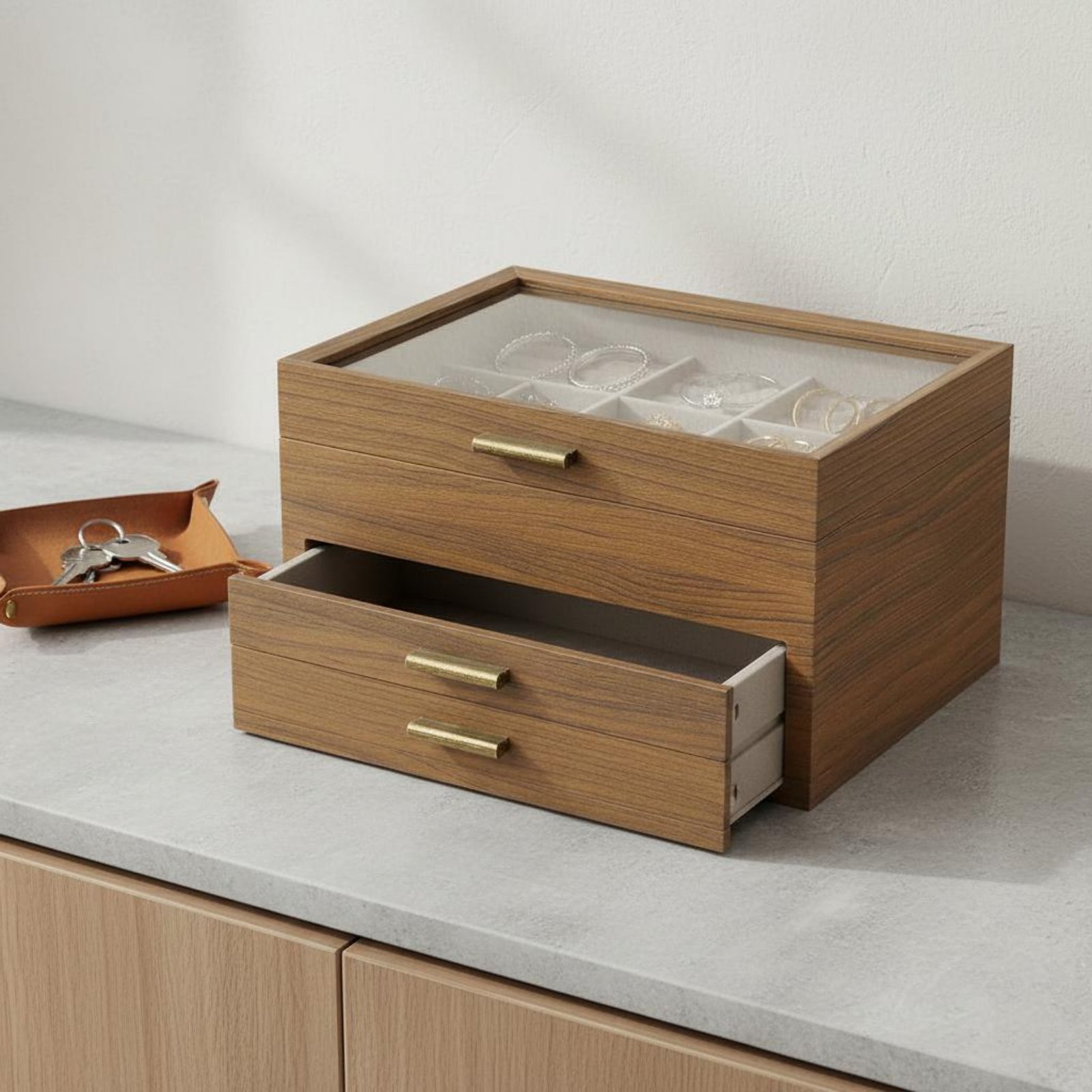 3-Tier Jewelry Organizer Gold  – обзор и цена Velvet Jewelry Box