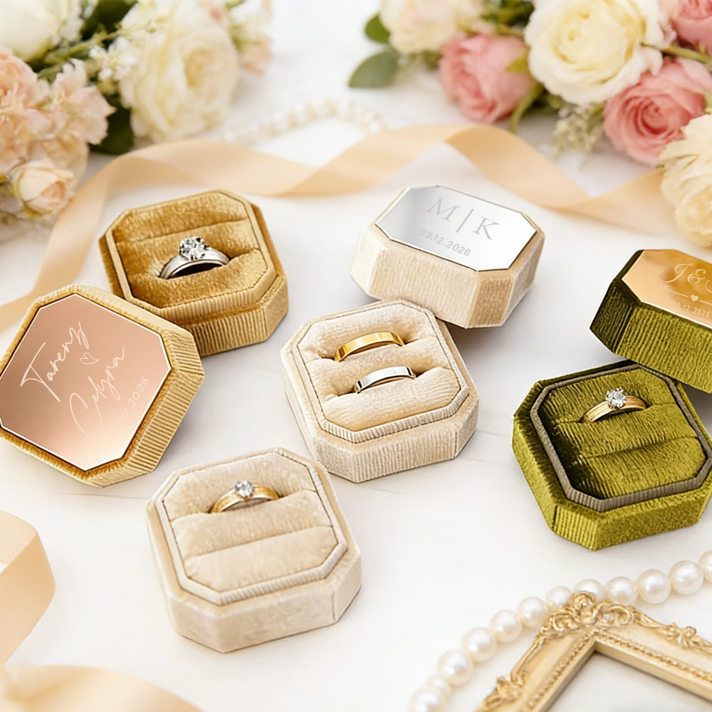 Personalized Engravable Octago – обзор и цена Velvet Jewelry Box