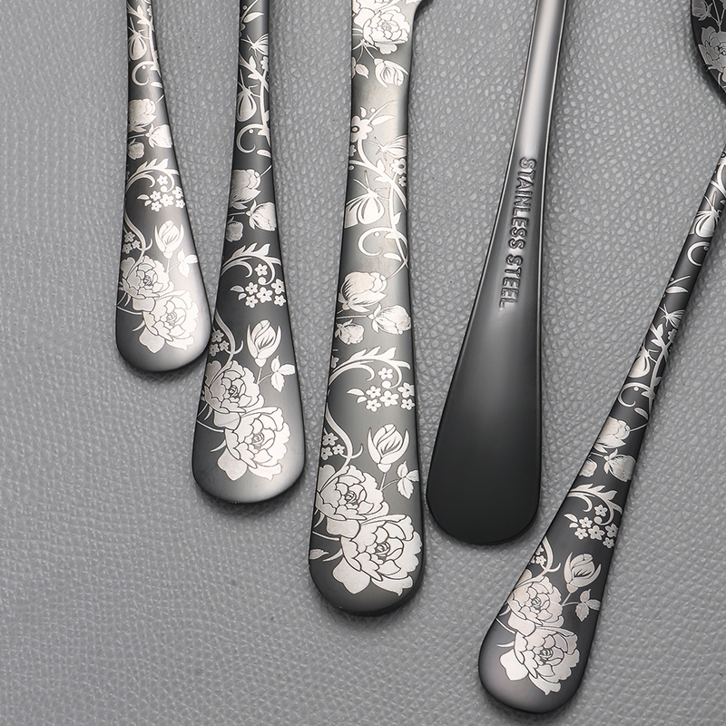 Pattern 5pcs/20pcs printed sta – обзор и цена Gold Plated Cutlery