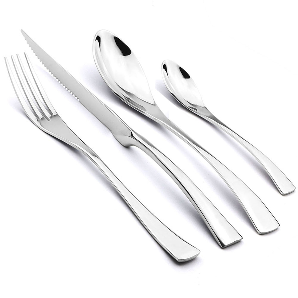 JANKNG 4-Pcs 18/10 Stainless S – обзор и цена Gold Plated Cutlery