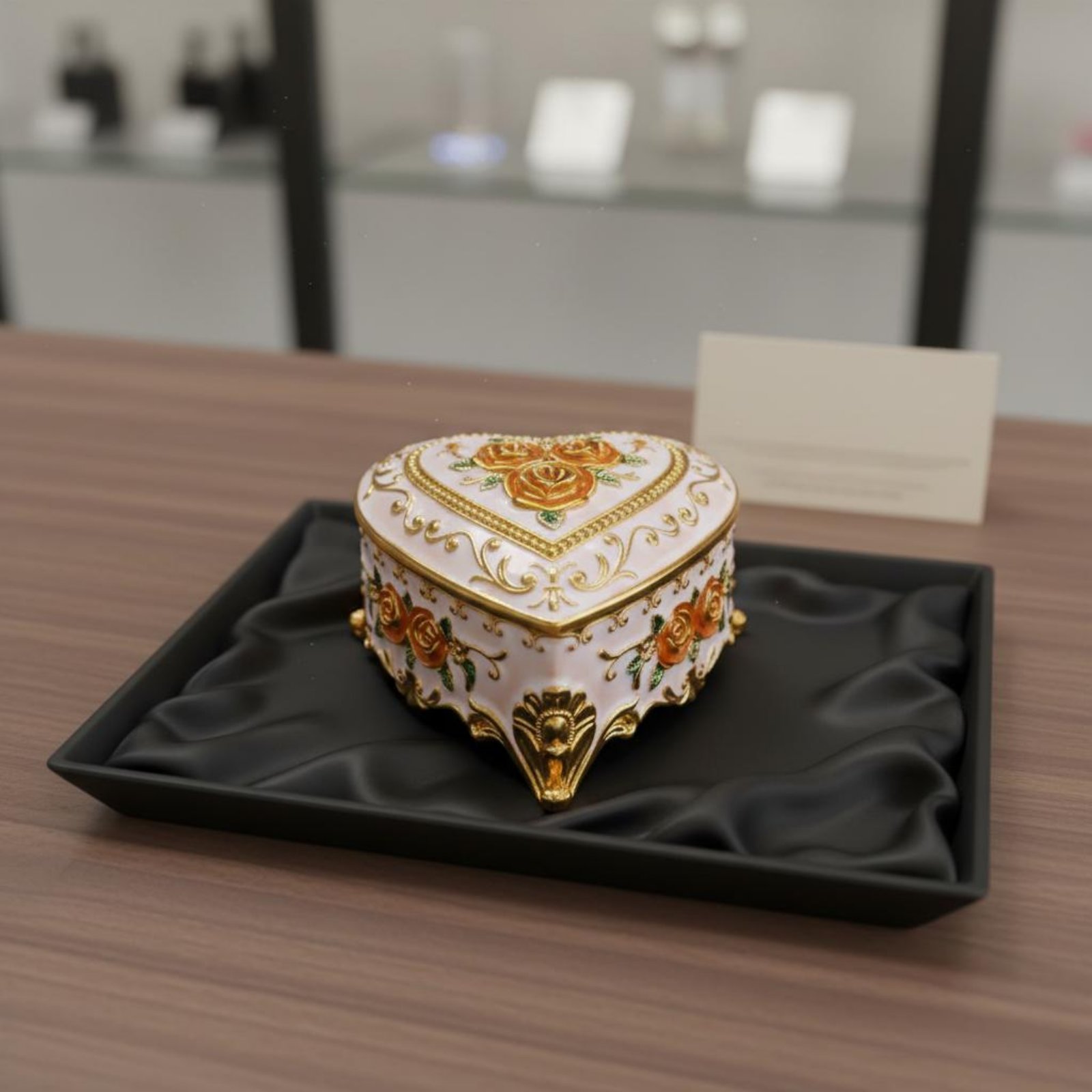 Floral Pattern Jewelry Box Ena – обзор и цена Velvet Jewelry Box