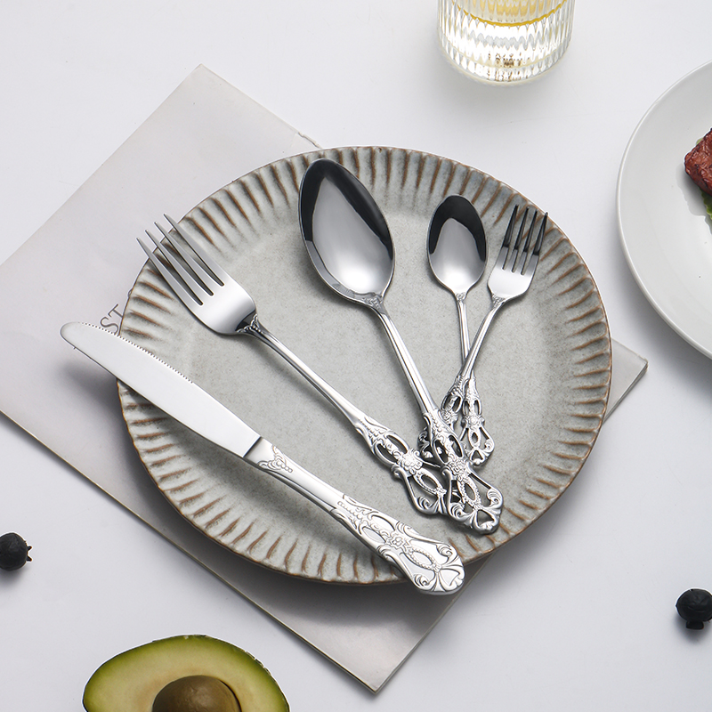 20-piece premium elegant silve – обзор и цена Gold Plated Cutlery