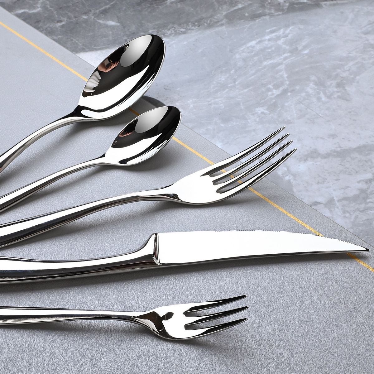 6Pcs 304 Stainless Steel Flatw – обзор и цена Gold Plated Cutlery